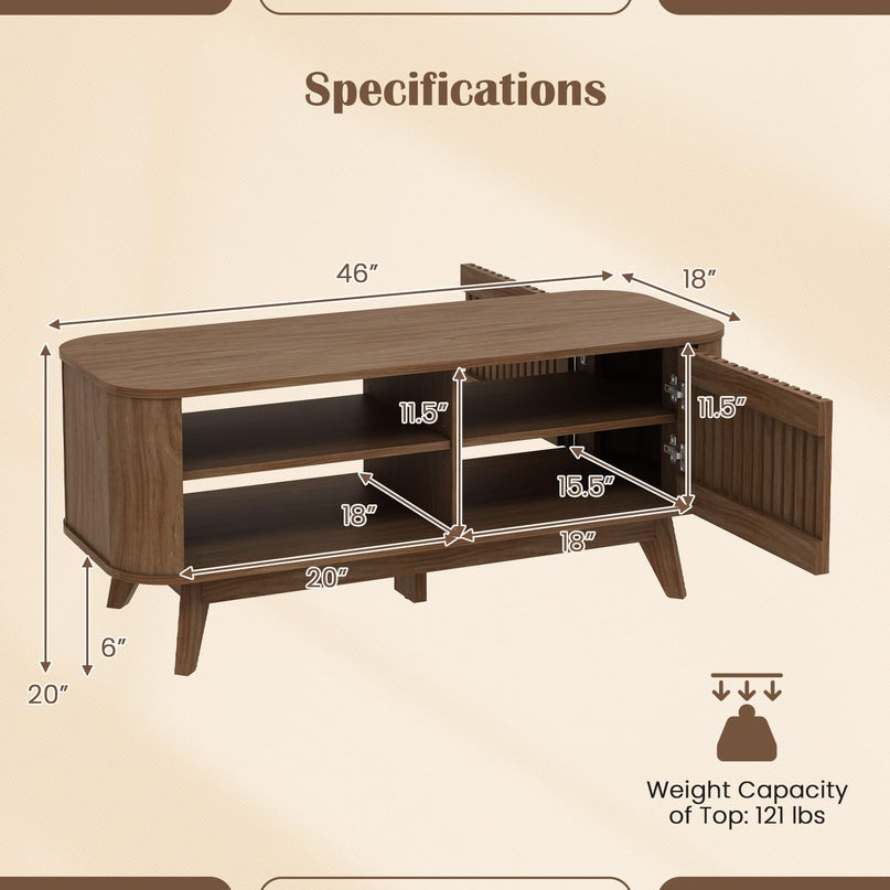 Giantex Rectangle Coffee Table with Storage