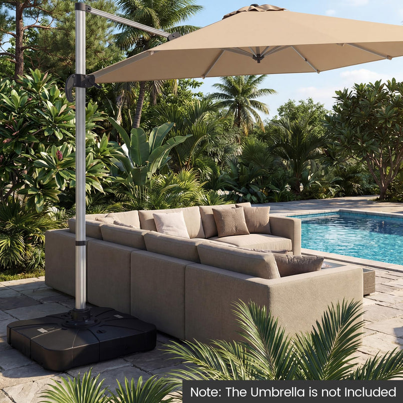 Giantex 285 lbs Cantilever Umbrella Base for 8–10 ft Umbrellas