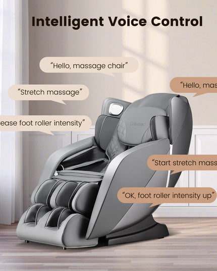 Giantex Comfort Full Body Massage Chair - Zero Gravity Massaging Recliner w/SL Track, Airbags, Foot Rollers