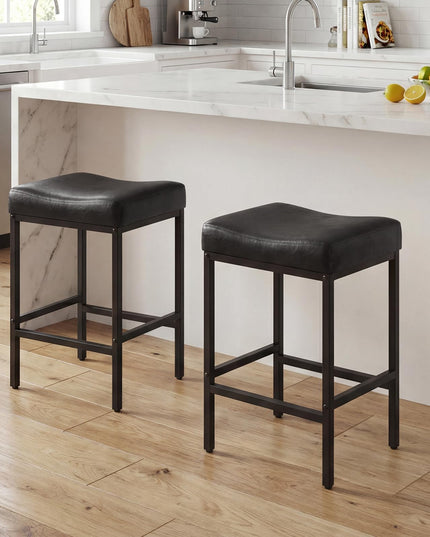 Chaises de bar Giantex de 25 pouces à hauteur de comptoir pour îlot de cuisine avec pieds en métal