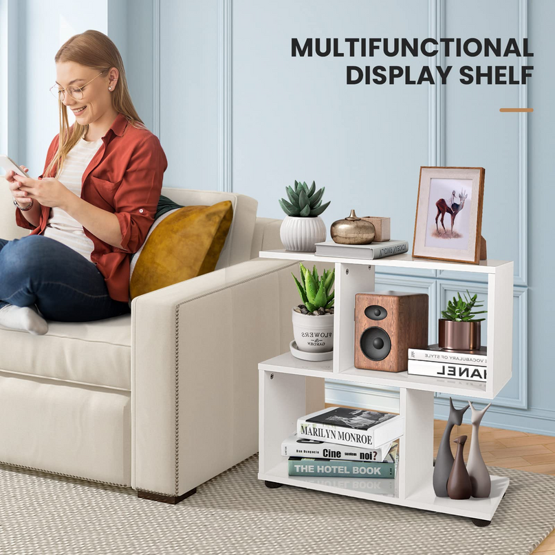 Giantex 3-Tier Geometric Bookshelf