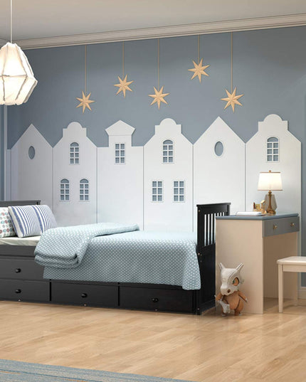Giantex Twin Captain's Bed with Trundle Bed, Wood Storage Daybed with 3 Storage Drawers