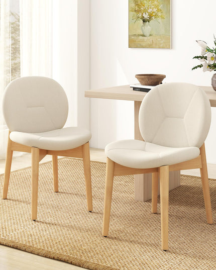 Giantex Wooden Dining Chairs Set of 2/4 for Home Restaurant