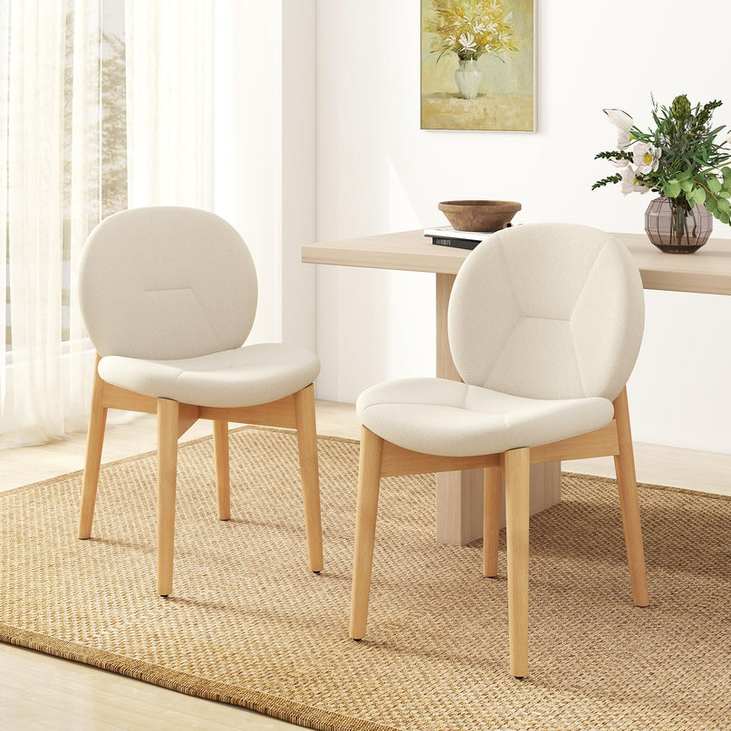 Giantex Wooden Dining Chairs Set of 2/4 for Home Restaurant