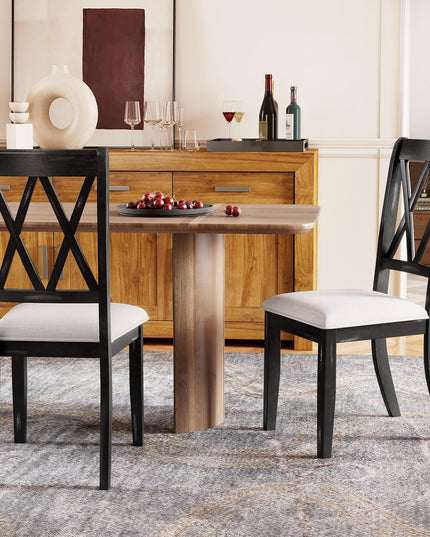Giantex Wooden Dining Chairs Set of 2/4 for Living Dining Room