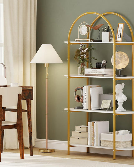 Giantex 4-Tier Modern Arched Bookshelf with Sturdy Metal Frame