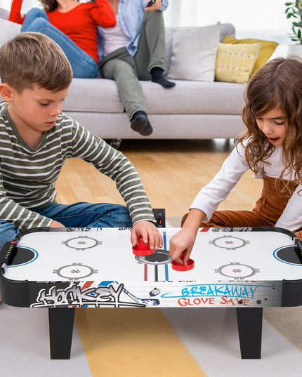 Giantex 42" Air Hockey Table, with 2 Pucks, 2 Pushers, LED Electronic Scoring