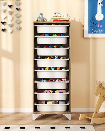 Giantex Sideboard Buffet Cabinet with 8 Plastic Storage Drawer