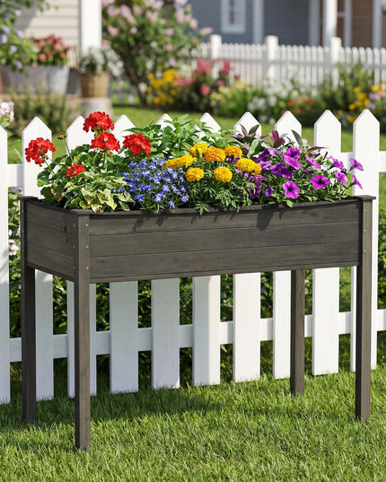 Jardinière surélevée avec pieds (119 cm L x 58 cm l x 76 cm H)