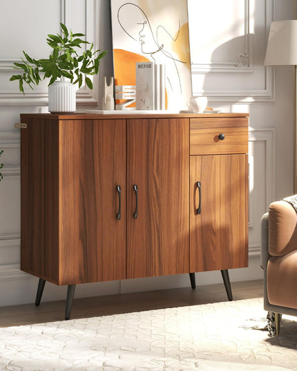 Giantex Buffet Cabinet with Storage, Sideboard Cabinet w/ 3 Doors