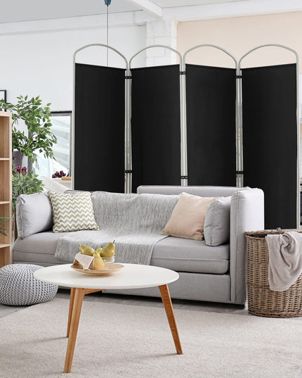 Giantex 6.2Ft Folding 4 Panel Room Divider Black