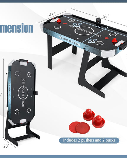 Table de hockey sur air Giantex 56 pouces avec tableau de bord numérique à LED et moteur puissant de 12 V