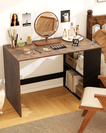 Giantex Petit Bureau avec Étagère pour Chambre à Coucher
