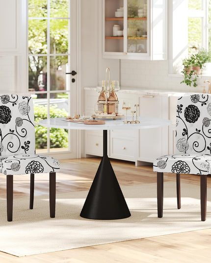 Giantex Tufted Dining Chairs Set of 2/4 Upholstered Kitchen Chair（18" x 22.5" x 37"）