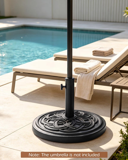 GIANTEX 24 lbs Patio Umbrella Base 18" Heavy Duty Outdoor Stand