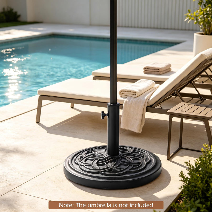 GIANTEX 24 lbs Patio Umbrella Base 18" Heavy Duty Outdoor Stand