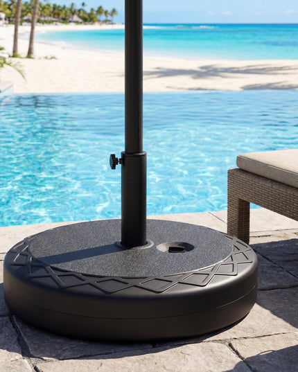 Base de parasol excentré Giantex remplissable avec 2 adaptateurs