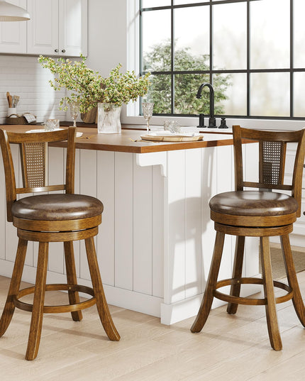 Giantex 25"/30" Bar Stools Set of 2/4 for Kitchen Island Dining Room Pub