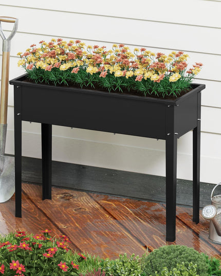 Giantex Metal Raised Garden Bed with Legs(40”x16”x32”)
