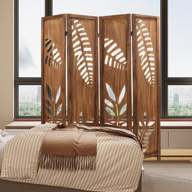 Giantex Boho Rustic Room Divider for Living Room Bedroom