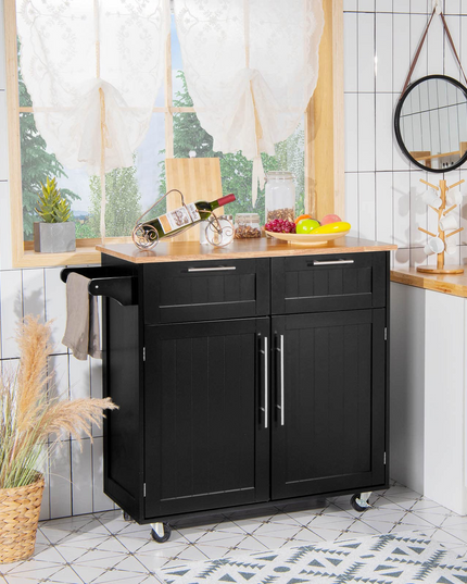 Giantex Kitchen Island Cart Rolling Storage Trolley Cart