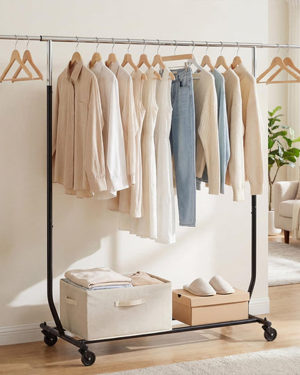 Giantex Heavy-Duty Rolling Clothing Rack for Hanging Clothes