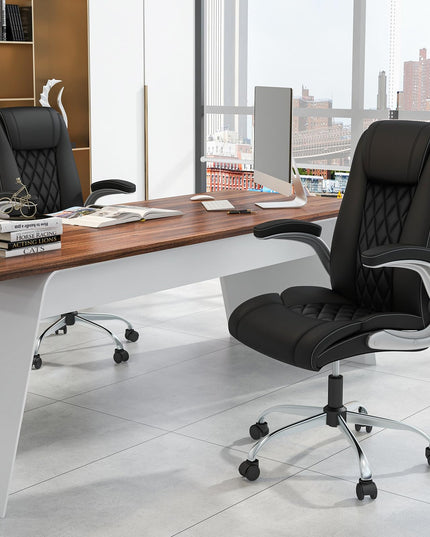 Giantex Executive Office Chair, Ergonomic PU Leather Desk Chair