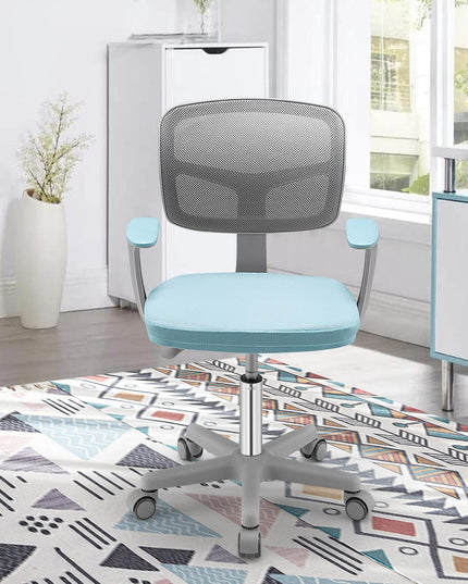 Giantex Ergonomic Home Office Chair, Mesh Low Back Desk Chair, Swivel Computer Chair with Y-Shaped Lumbar Support & Comfy Armrest