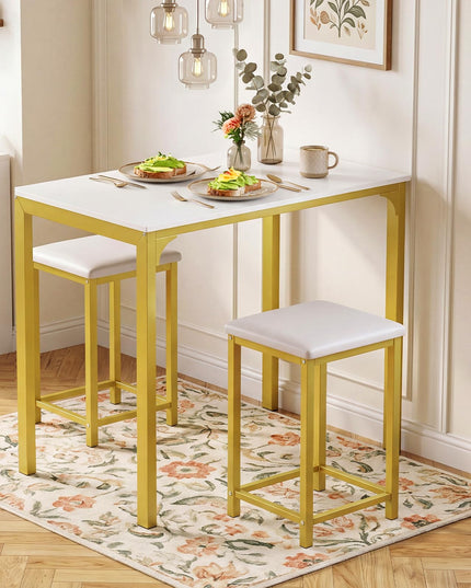 Giantex 3 Piece Dining Table Set for Small Space
