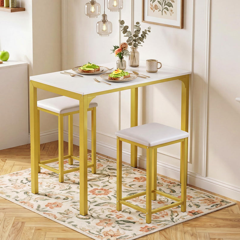 Giantex 3 Piece Dining Table Set for Small Space