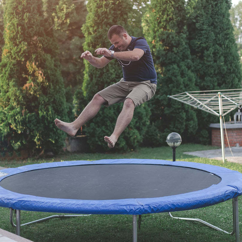 Replacement Trampoline Mat, High-Elastic PP Weather-Resistant Mat Fits 8 10 12 14 16ft Round Frame