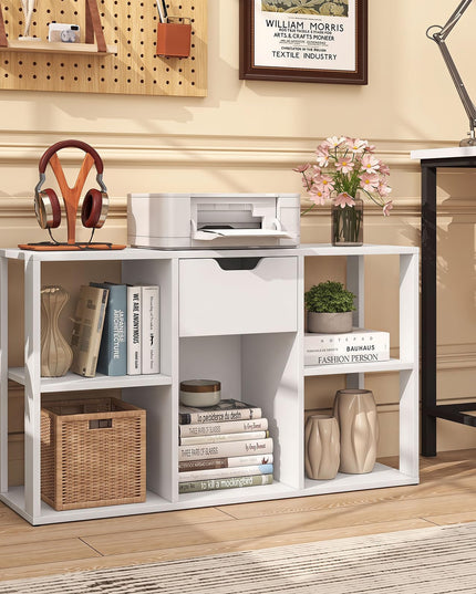 GIANTEX 3-Tier Cube Storage Shelf with 5 Open Cubbies & Drawer (1/2)