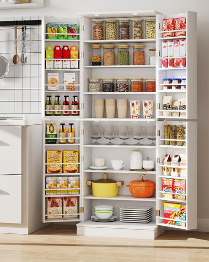Giantex 65.5" Tall Kitchen Hutch w/8-Tier Storage Cabinet