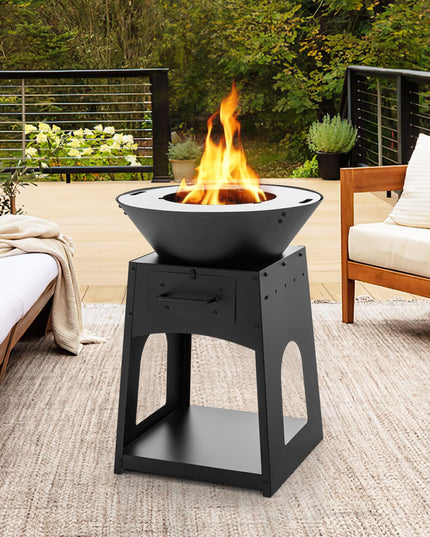 Giantex Outdoor Fire Pit with Grill