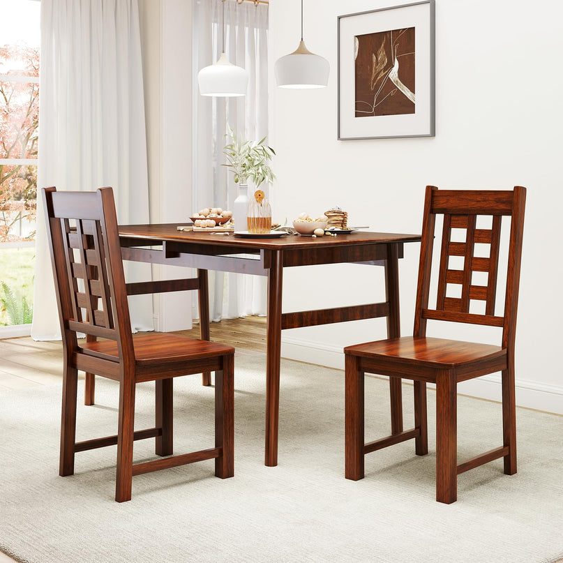 Giantex Wooden Dining Chairs Set for Kitchen