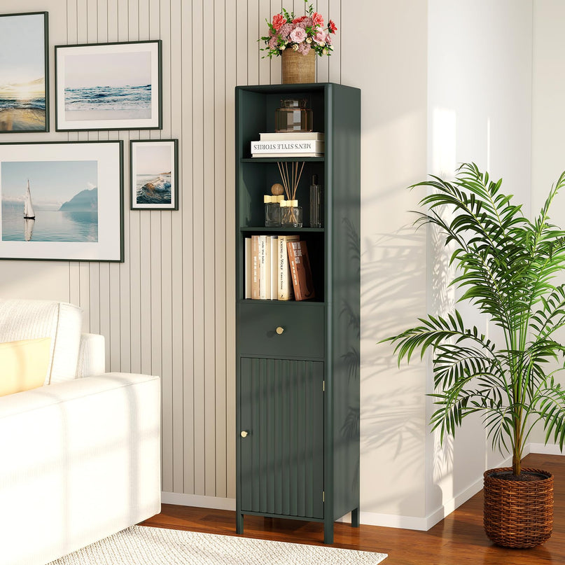 Giantex 67" Tall Bathroom Cabinet for Small Spaces