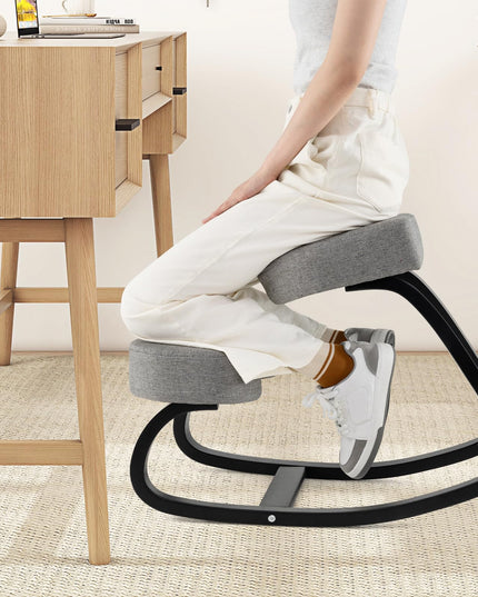 Giantex Ergonomic Kneeling Chair, Rocking Posture Chair with Padded Cushion