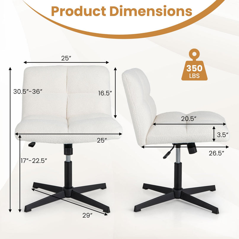 Giantex Criss Cross Chair No Wheels, Armless Cross Legged Office Desk Chair