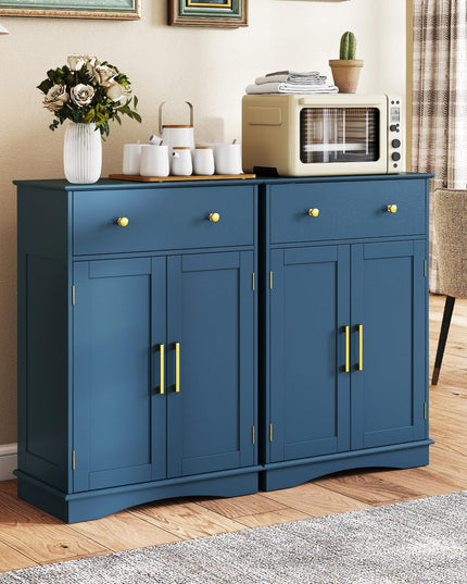 Giantex Bathroom Storage Cabinet with Drawers & Doors