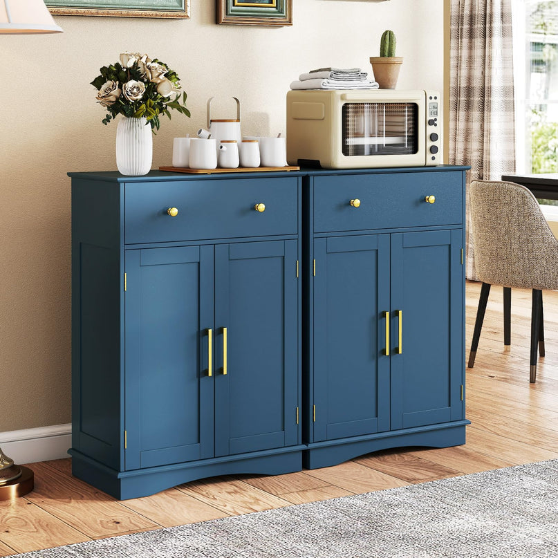 Giantex Bathroom Storage Cabinet with Drawers & Doors