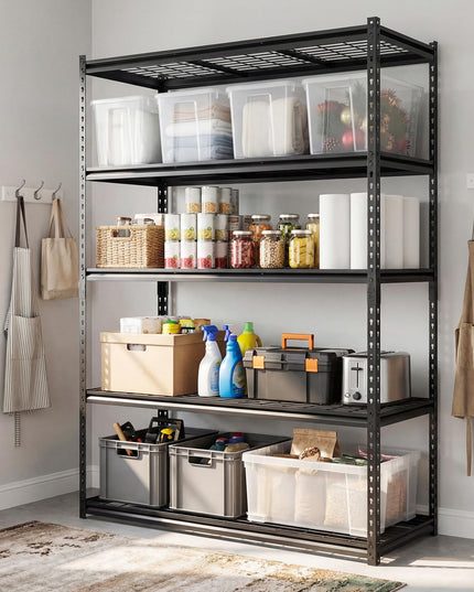 Giantex 5-Tier Metal Storage Shelves Heavy Duty Garage Shelving Units(48" L x 24" W x 72" H)