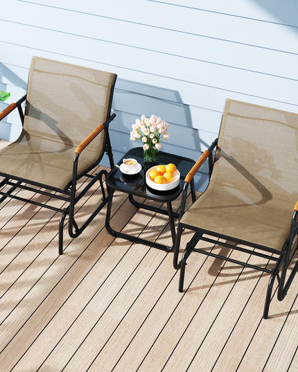 Giantex 3-Piece Outdoor Glider Set