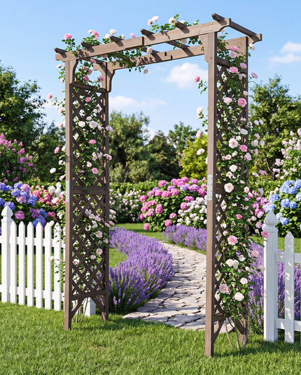 Giantex 216cm Garden Arch Trellis