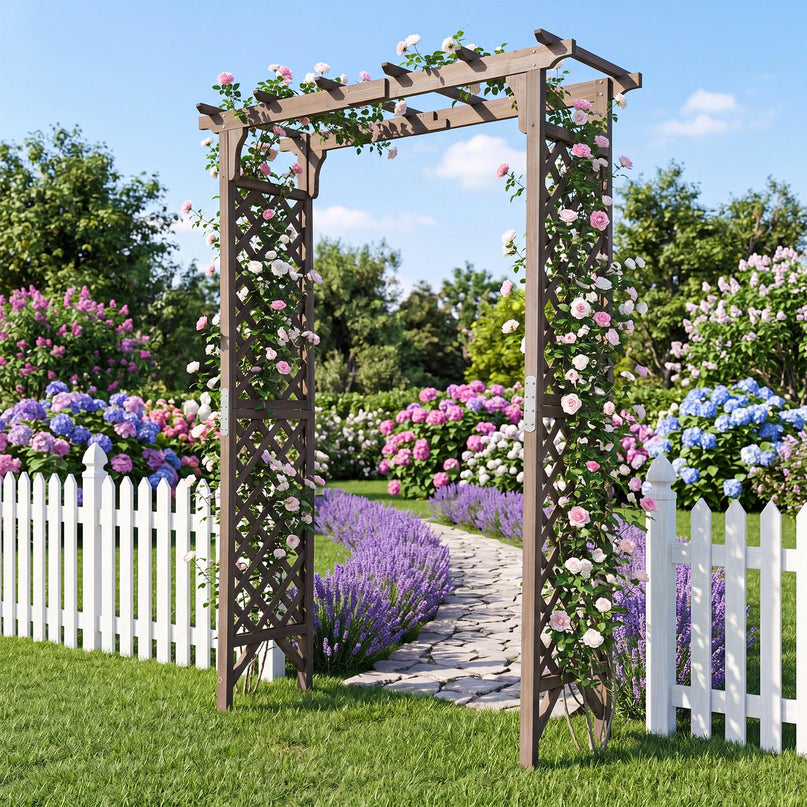 Giantex 216cm Garden Arch Trellis