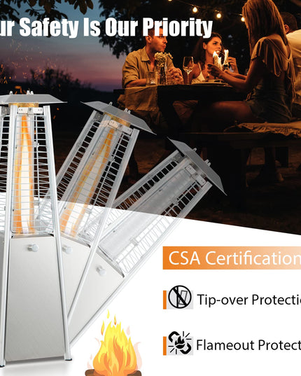 Giantex Outdoor Heaters for Patio - 35" Outside Portable Tabletop Patio Heater, 9500 BTU