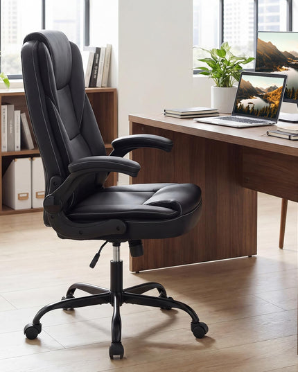 Giantex Ergonomic Computer Desk Chair with Flip-up Arms