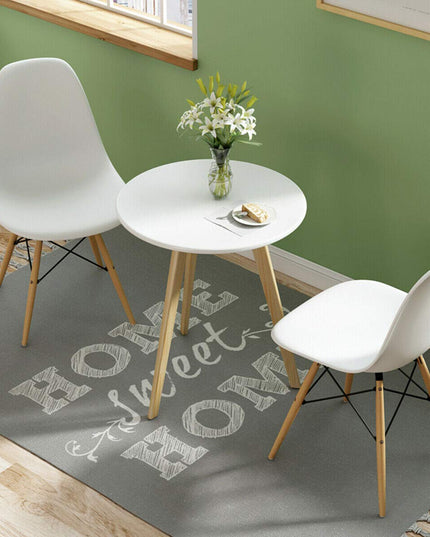 Pre Assembled Mid Century Modern Dining Chairs Set of 2, White