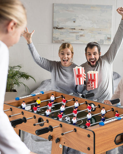 Giantex Folding Foosball Table, Space Saving Arcade Table Soccer with Durable Handle