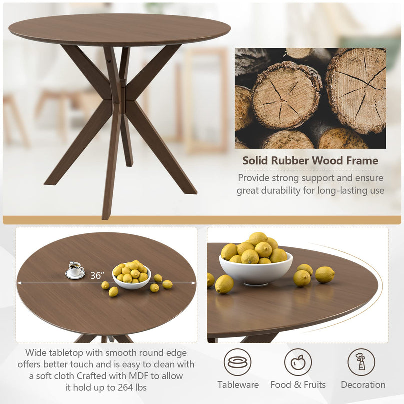 3 Piece Dining Table and Chair Set - Giantex