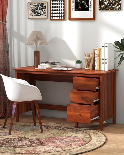 Giantex Computer Desk with 3 Storage Drawers